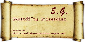 Skultéty Grizeldisz névjegykártya